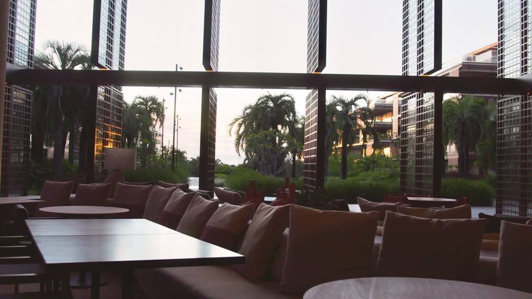 Restaurante entardecer